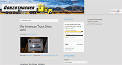 Desktop Screenshot of gonzotrucker.com